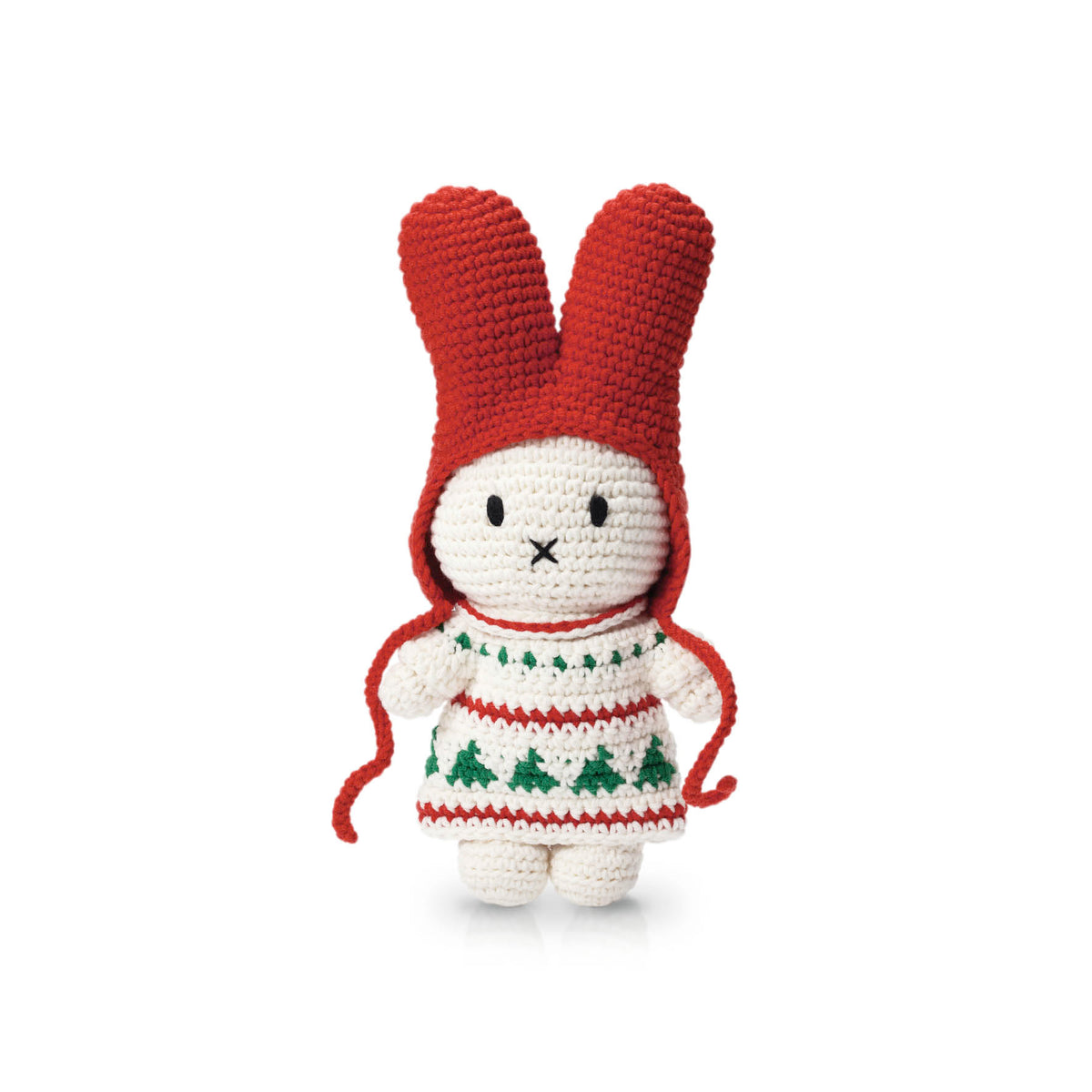 Miffy Christmas Crochet Doll Handmade Holiday Soft Toy Gift – Just