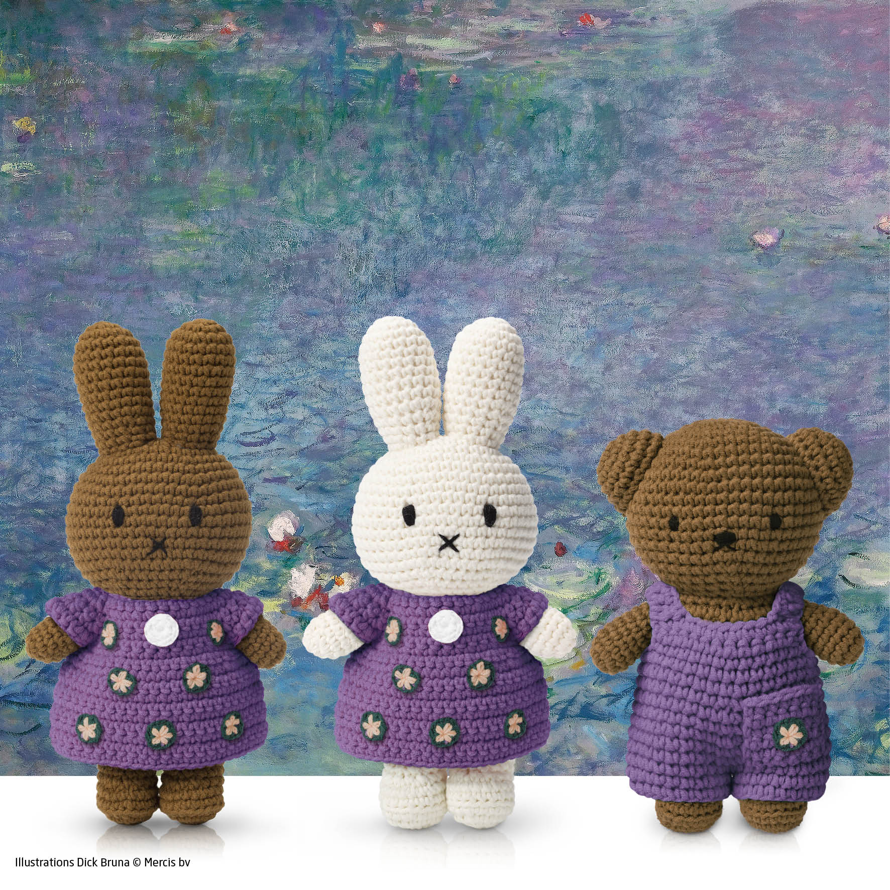 ୨୧ Mちゃん おまとめのページになります୨୧ Miffy Claude Monet Collection Just Dutch Water Lilies Doll – Just