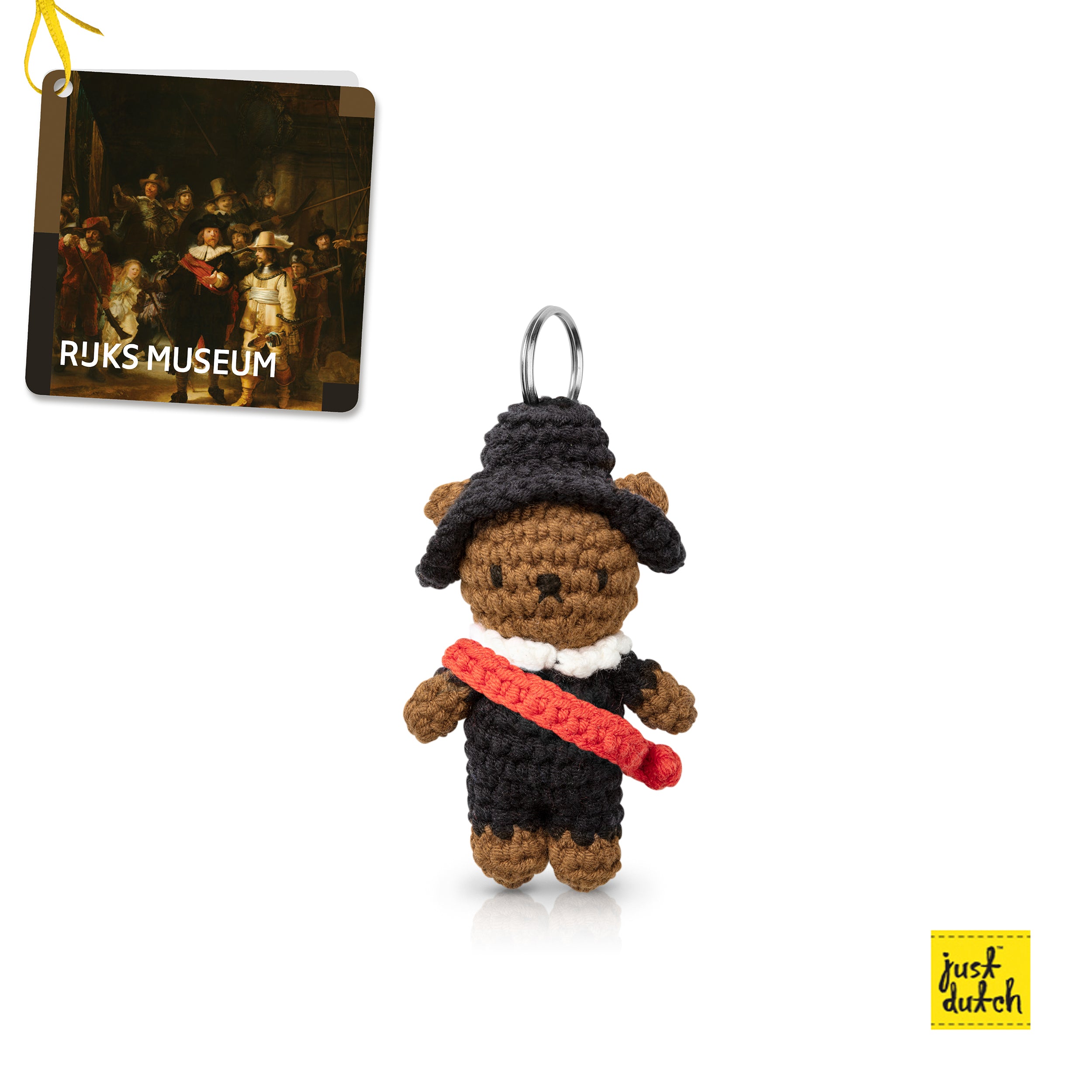 Boris Crochet Keychain Handmade Mini Plush Bag Charm Cute Gift