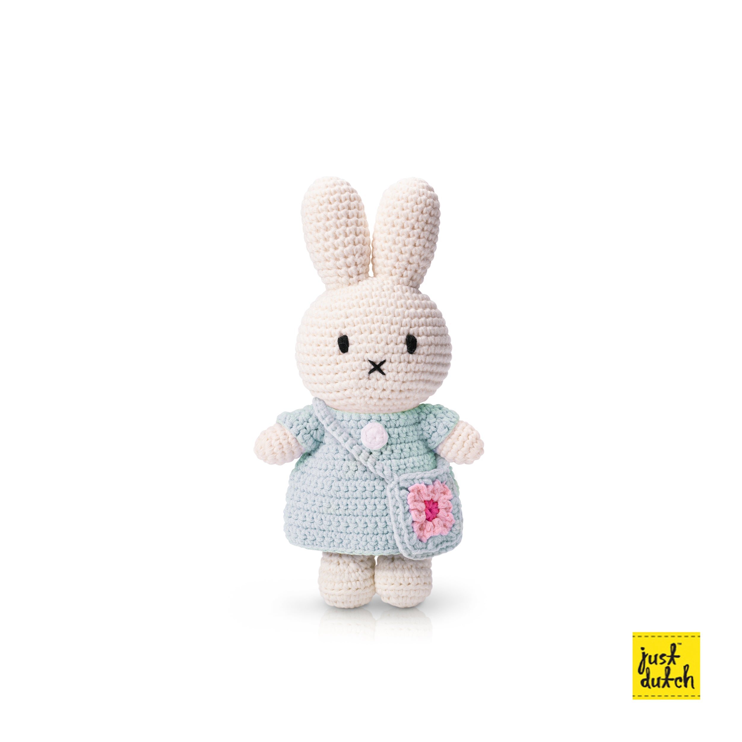 Miffy Flower Bag Crochet Doll Handmade Soft Toy Floral Gift
