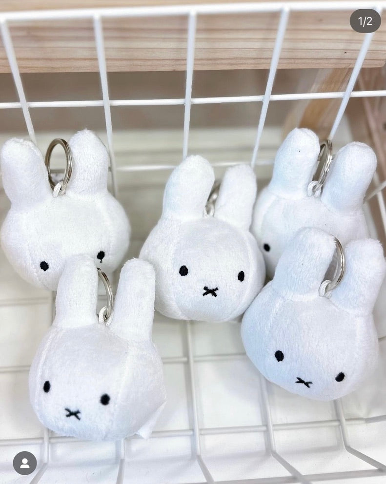 VIPO X Miffy Keychain - 10cm (White) - Shop vipo-gift-store Charms