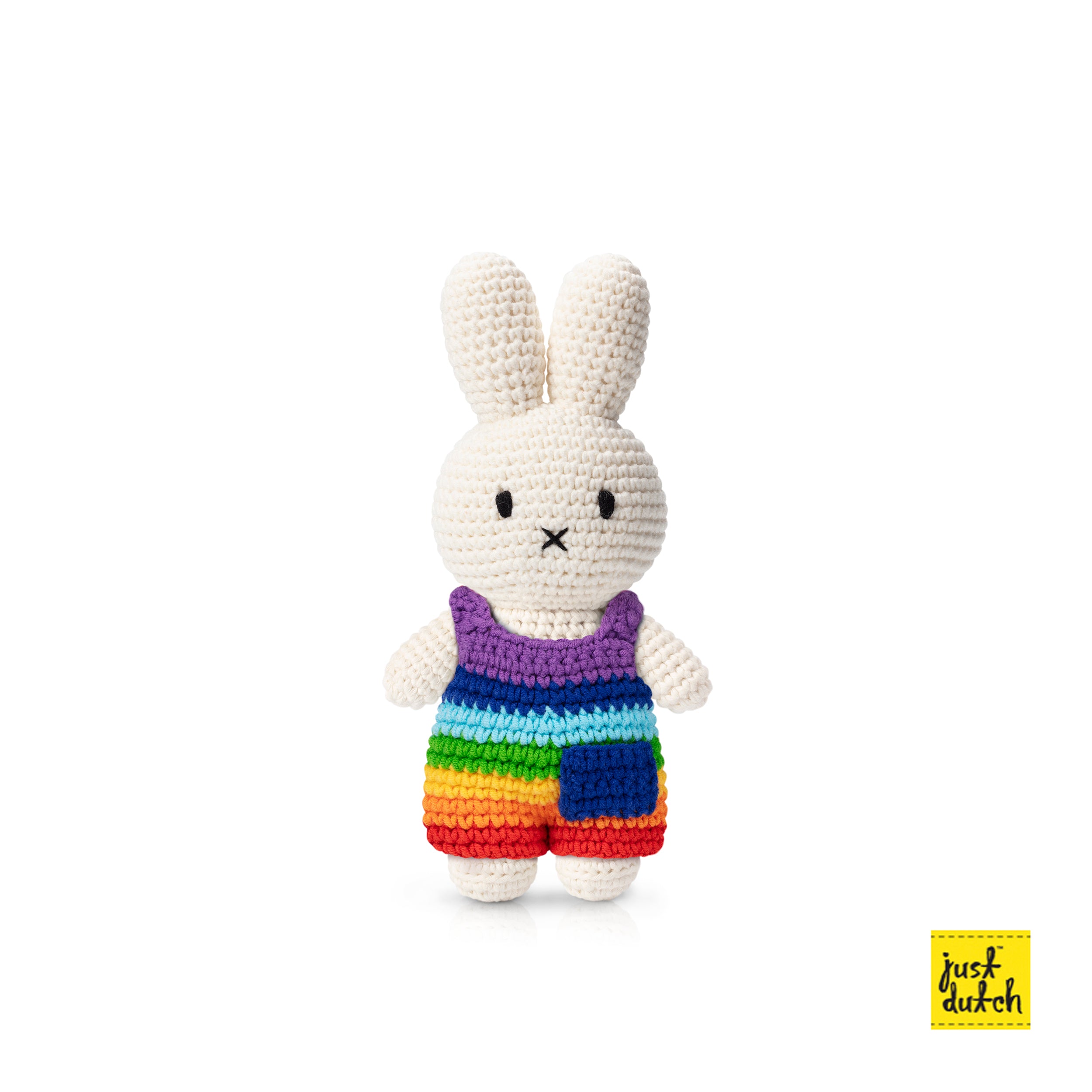 Miffy Handmade Plush Pastel Rainbow Dress - Cuddly Gift for Babies, Kids & Miffy Fans Miffy Handmade Plush Pastel Rainbow Dress - Cuddly Gift for Babies, Kids & Miffy Fans