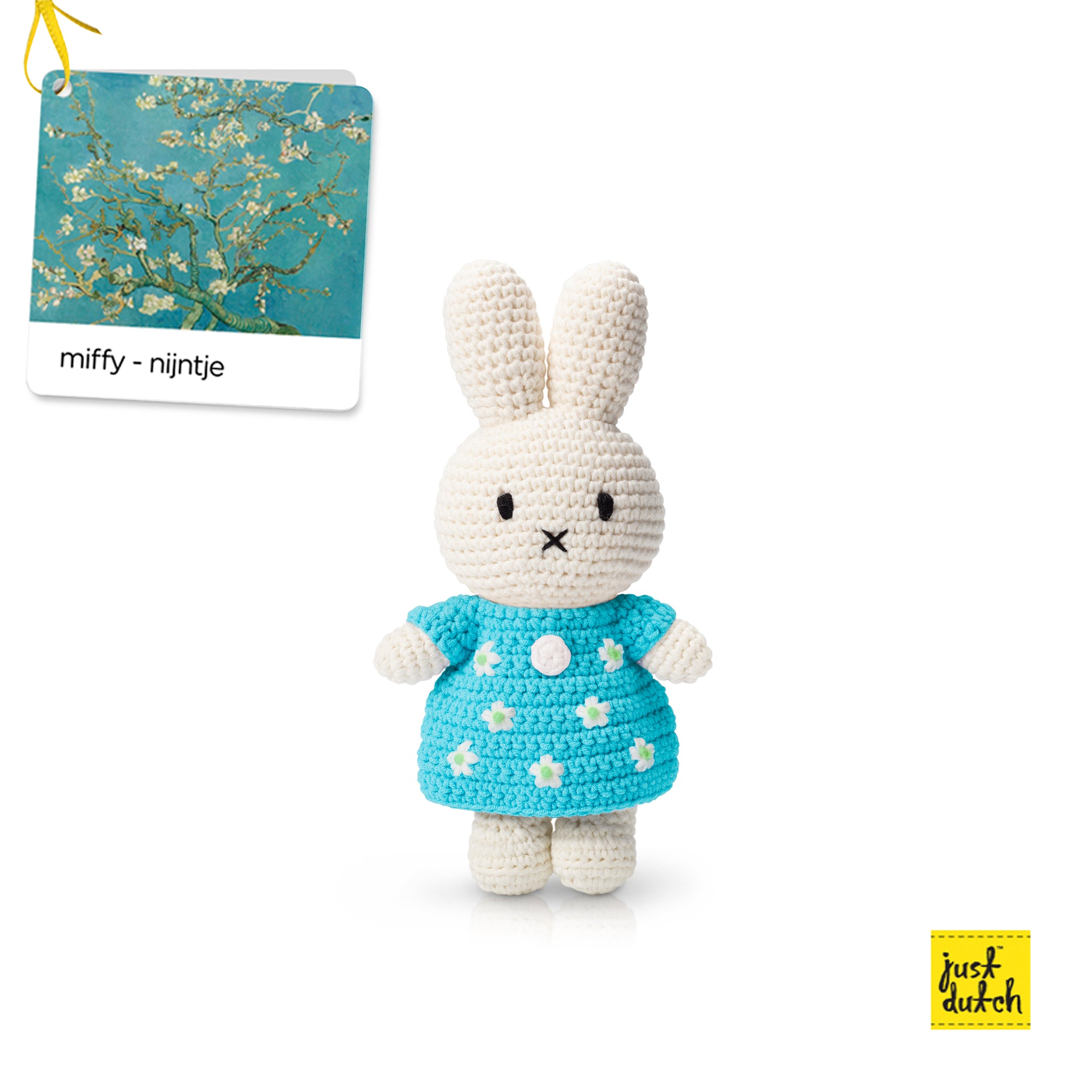Miffy Almond Blossom Crochet Doll Handmade Van Gogh Inspired Soft