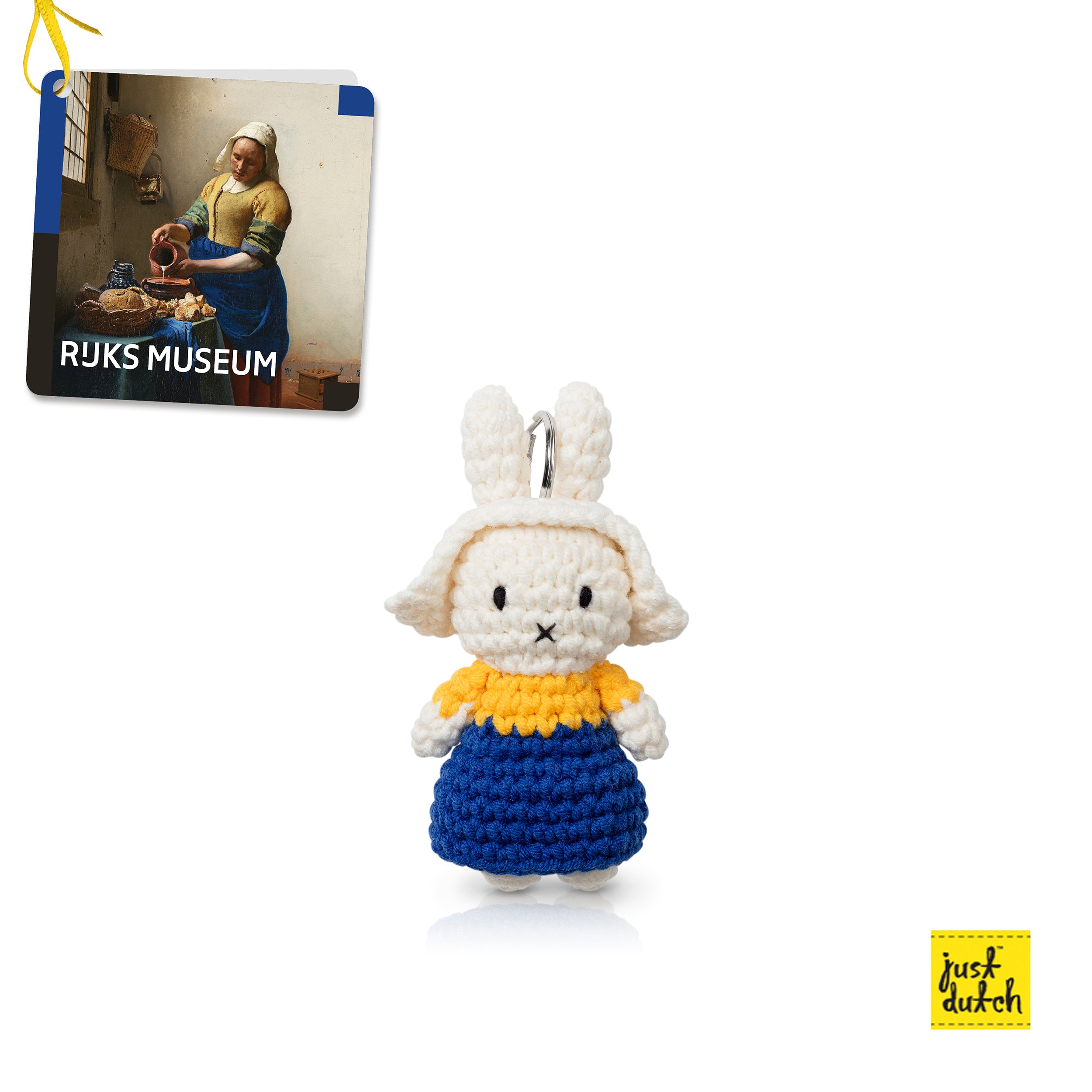 Miffy Crochet Keychain Handmade Mini Plush Bag Charm Cute Gift
