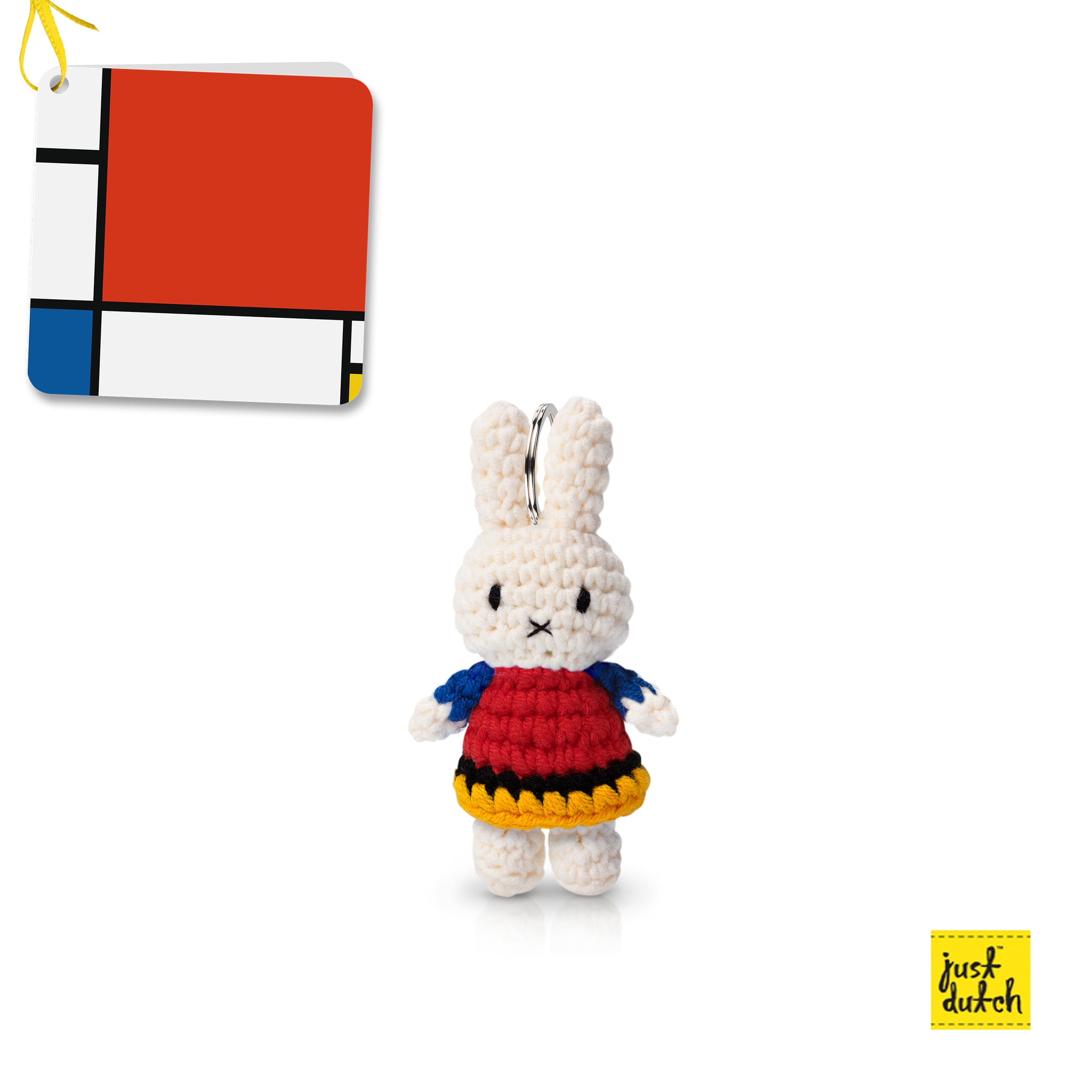 ◆ miffy Miffy Crochet Keychain Handmade Mini Plush Bag Charm Cute Gift