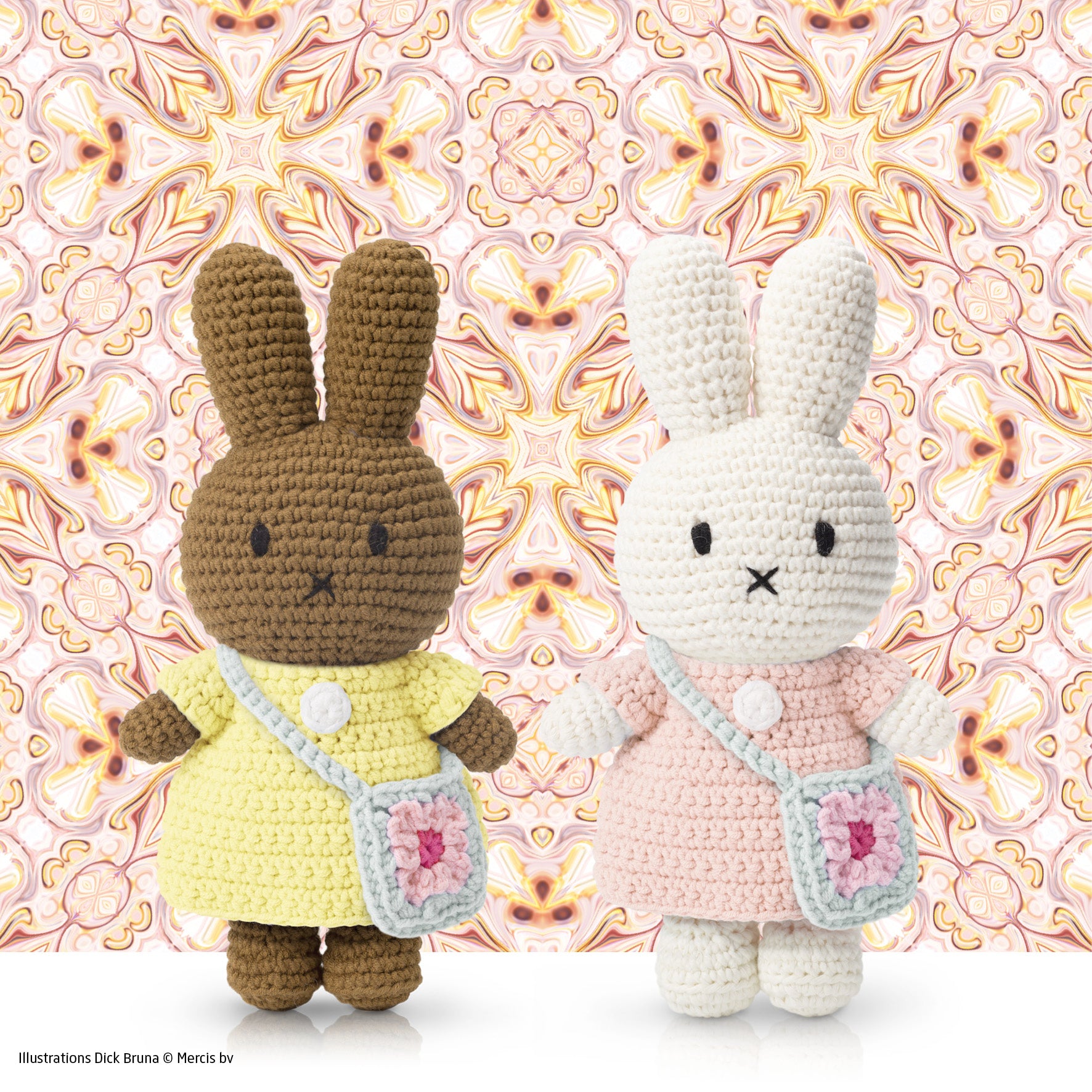Melanie Flower Bag Crochet Doll Handmade Soft Toy Floral Gift